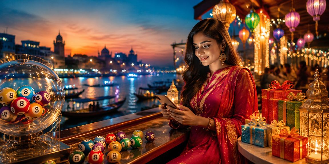 ময়মনসিংহে ঈদ উৎসবে লটারি অংশগ্রহণের দৃশ্য